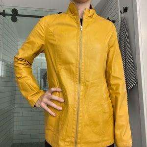 Reversible goatskin jacket